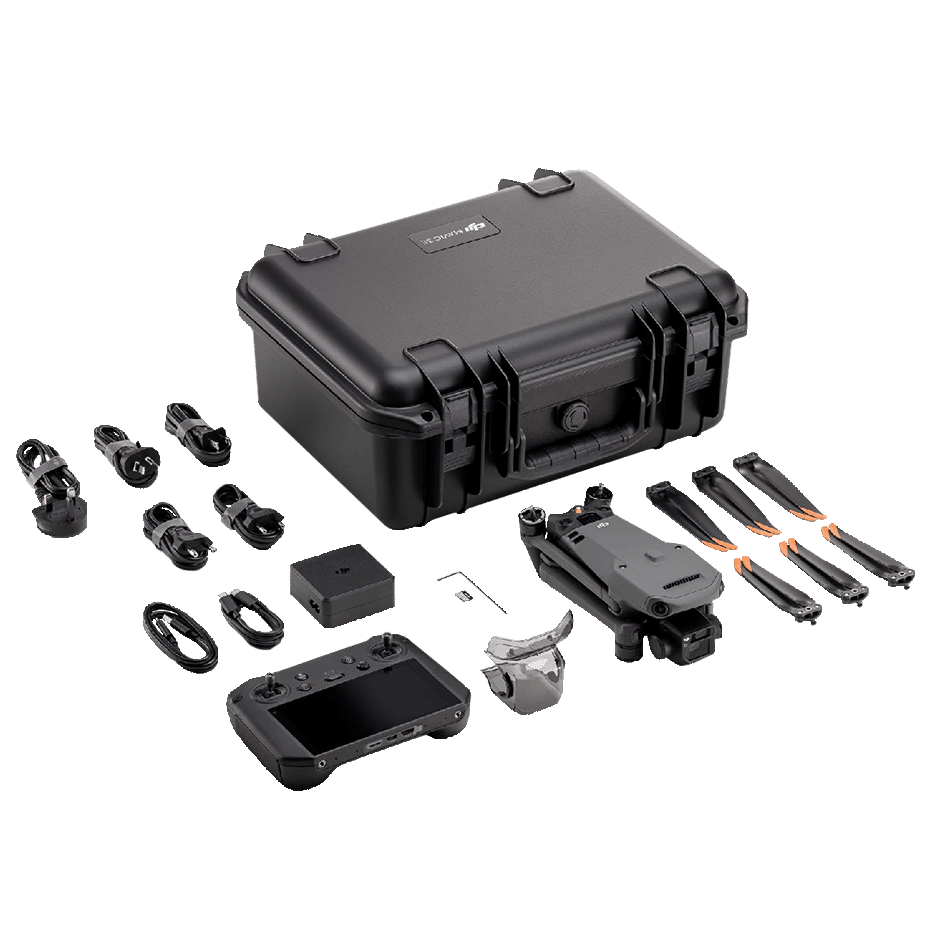 Die DJI Mavic 3E ist eine Industriedrohne mit Kamera, die für UAS-Einsätze wie Trassenbefliegung oder Inspektion geeignet ist.