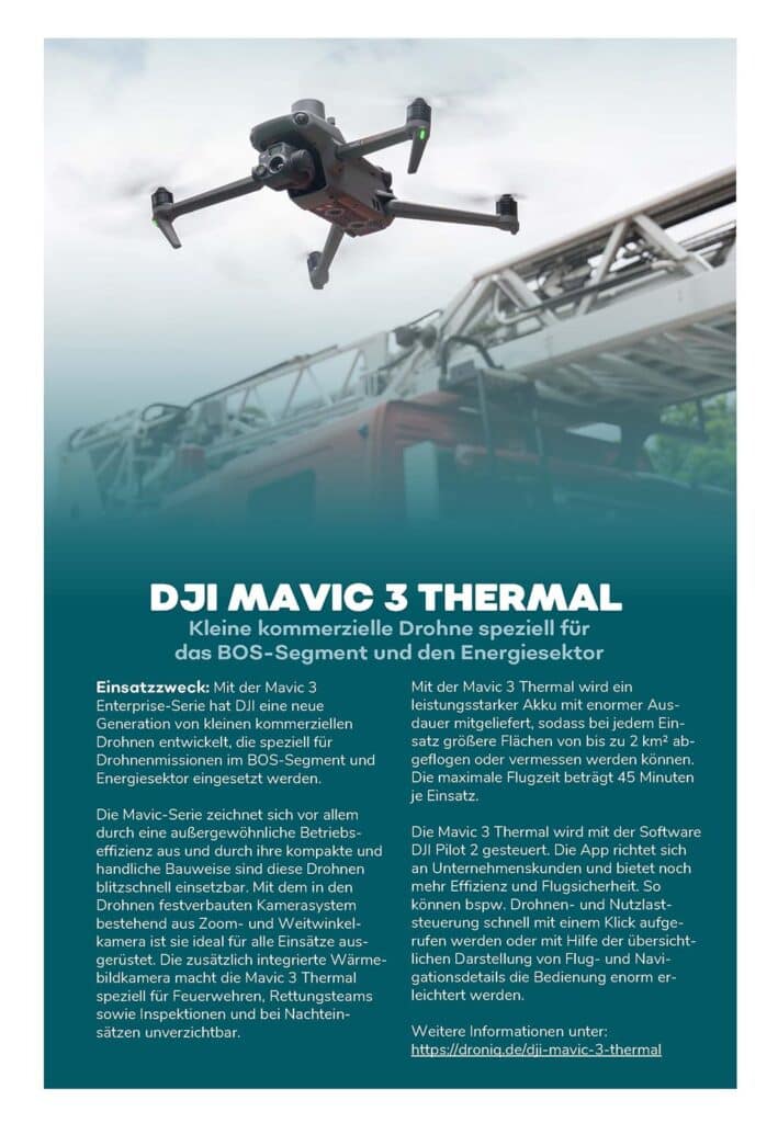 Mit der Mavic 3 Enterprise-Serie hat DJI Enterprise eine neue Generation von kommerziellen Drohnen entwickelt, die speziell für Drohneneinsätze in der Industrie eingesetzt werden.