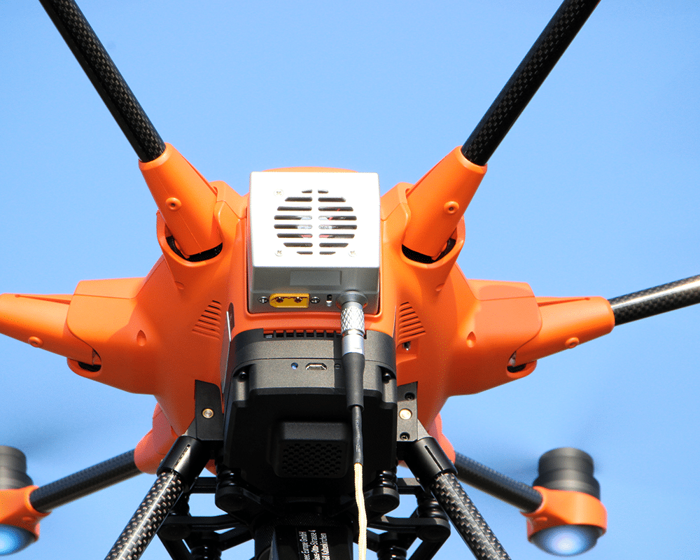 Das Tethered System für den H520/H520E wurde für die permanente Luftraumüberwachung entwickelt & ermöglicht einen Drohnenbetrieb von 6-8 h.