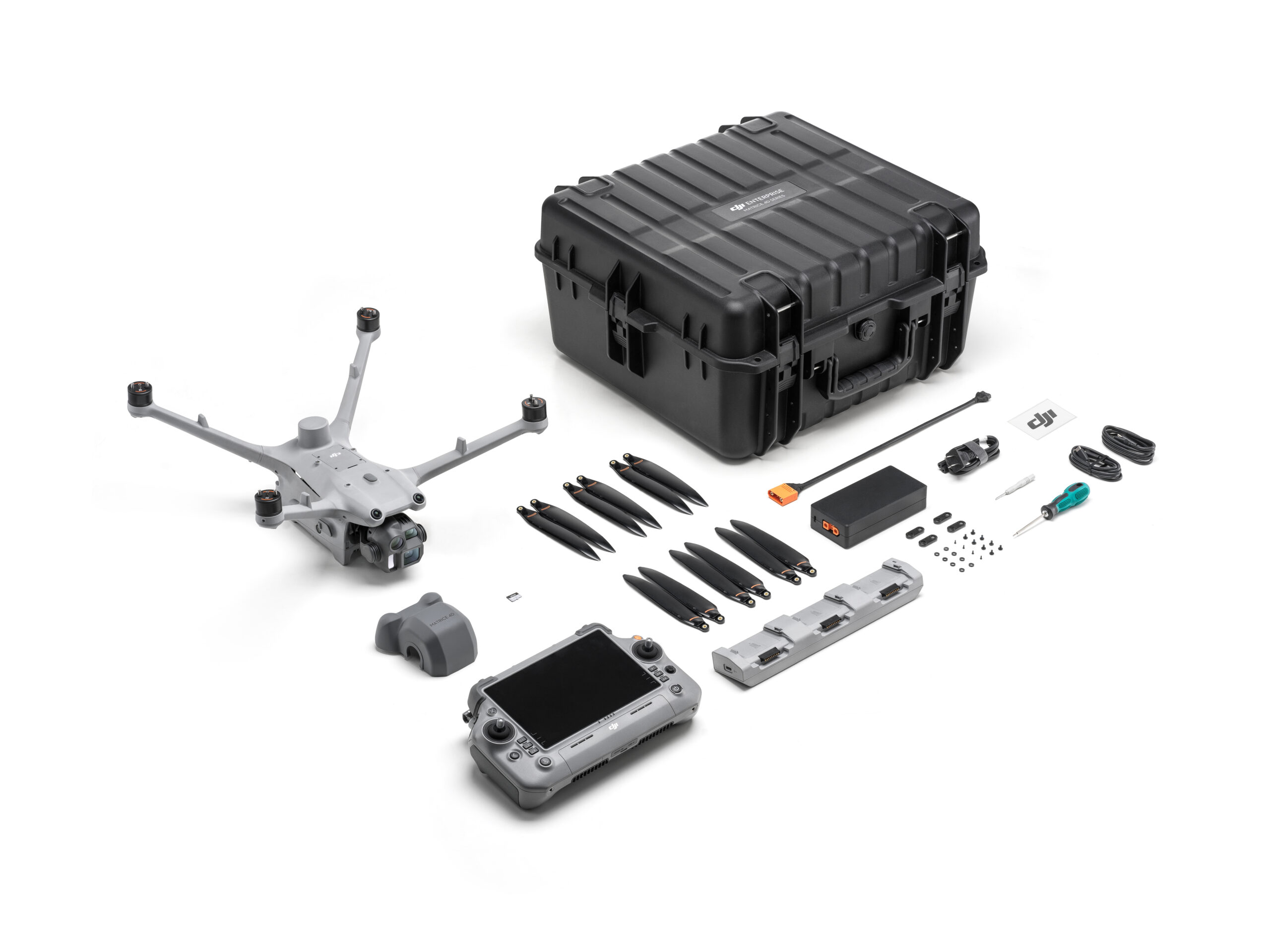 DJI Matrice 4D Standalone. Bis zu 54 min Flugzeit, 4-Kamera-System, Laser-Entfernungsmesser, IP55-Schutz. Für präzise Kartierung/Inspektion.