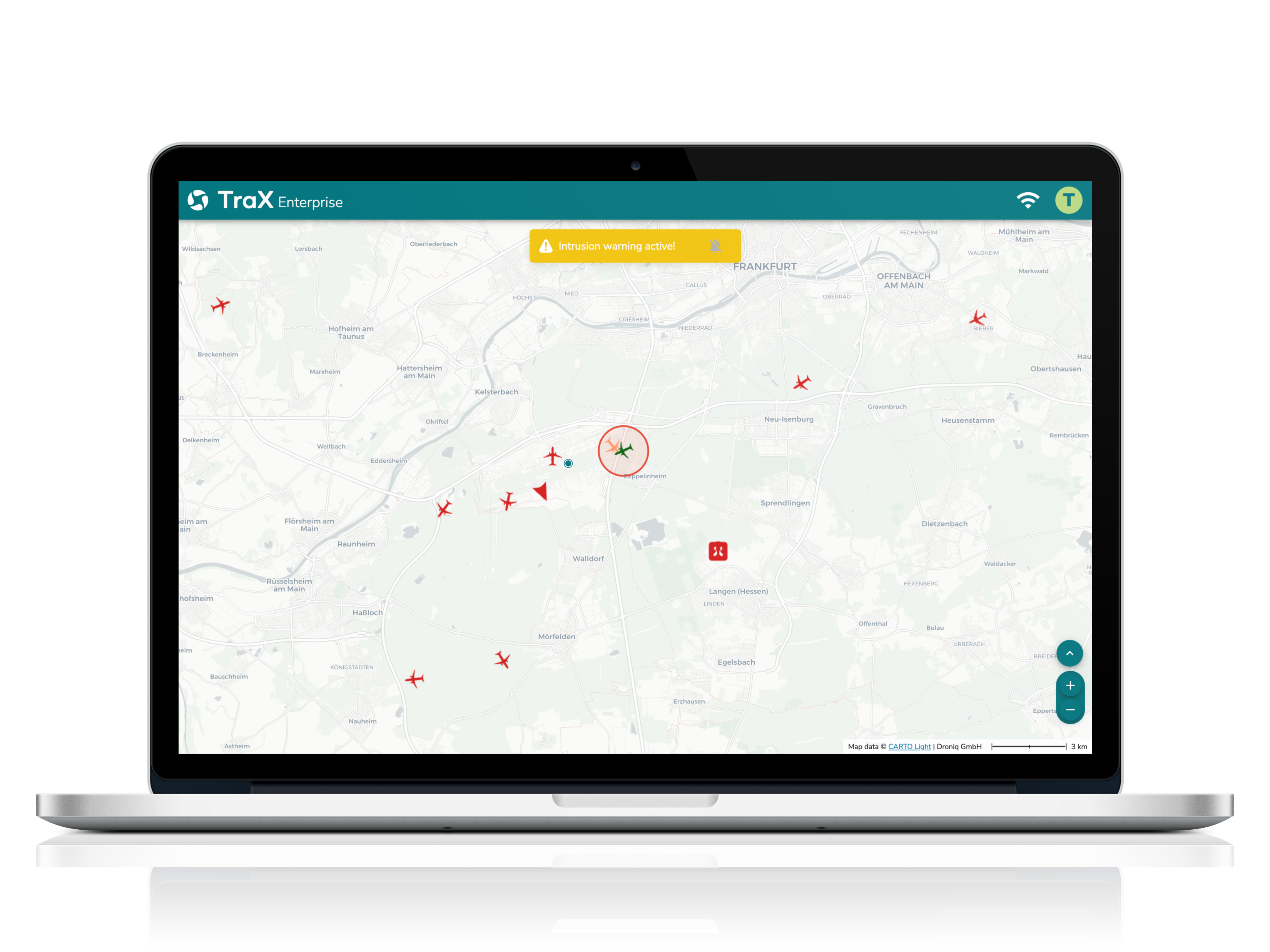 Mit der Web-App TraX Enterprise steuern Behörden und Unternehmen selbst komplexe Drohneneinsätze sicher und effizient. Ob parallele BVLOS-Flüge, großflächige Inspektionen oder die Einhaltung von Geozonen und Betriebsregularien – TraX Enterprise bietet maßgeschneiderte Lösungen für höchste Anforderungen.
